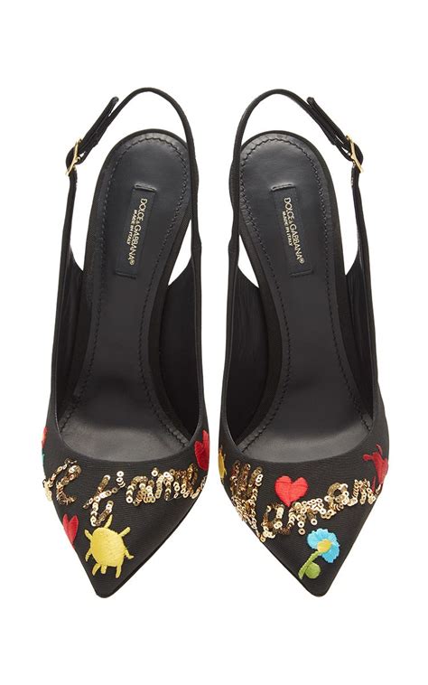 dolce gabbana mama slingback|dolce gabbana pumps saks.